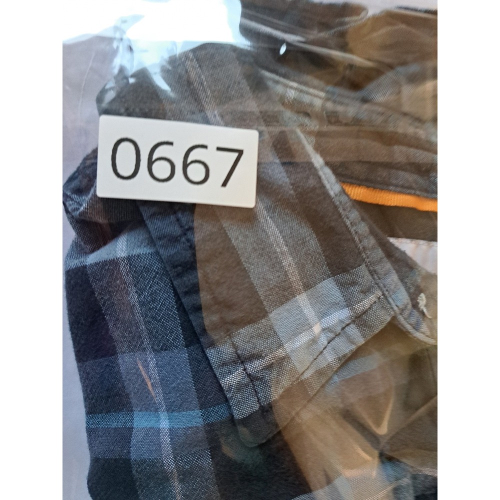 Timberland Mens Blue Plaid Cotton Long Sleeve Button Down Shirt TB0A2EBS Large - Picture 13 of 13